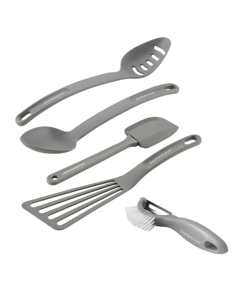 Rachael Ray Kitchen Utensils Nonstick Lazy Spoon, Ladle, and