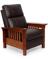 Harrison Leather Pushback Recliner, Created for Macy's