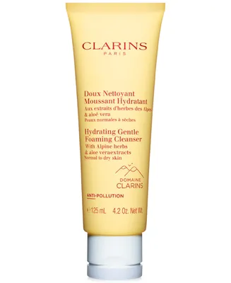 Clarins Hydrating Gentle Foaming Cleanser With Aloe Vera, 4.2 oz.
