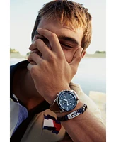 Tommy Hilfiger Men's Chronograph Brown Leather Strap Watch 44mm