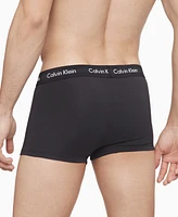 Calvin Klein Men's 3-Pack Cotton Stretch Low-Rise Trunk Underwear