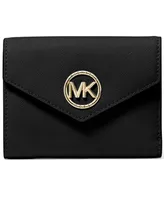 Michael Kors Greenwich Leather Envelope Trifold Wallet