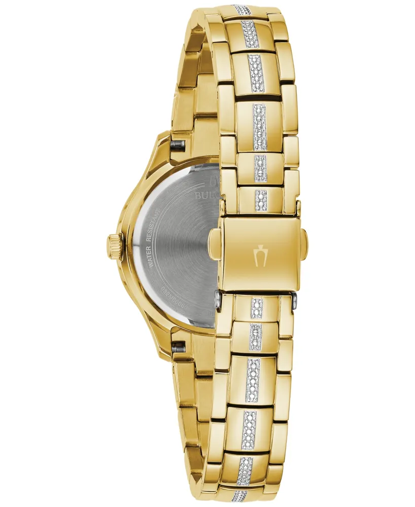 Bulova Women's Phantom Gold-Tone Stainless Steel Bracelet Watch 31mm