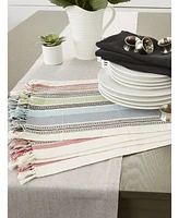 Design Import Mediterranean Stripe Placemat, Set of 6