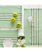 Design Imports Stripes with Fringe Placemat, Set of 6