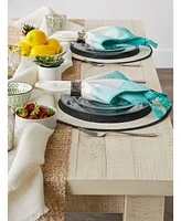 Design Imports Variegated Stripe with Tassel Napkin, Set of 6