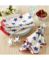 Design Imports Antique Stars with Embroidered Edge Napkin, Set of 6