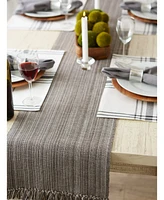 Design Imports Variegated Fringe Table Runner