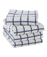 Design Imports Windowpane Terry Dishtowel, Set of 4