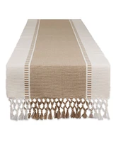 Design Imports Dobby Stripe Table Runner