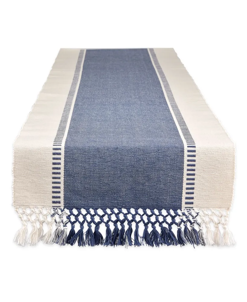 Design Imports Dobby Stripe Table Runner