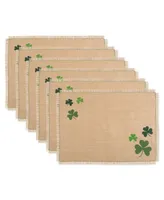 Design Imports Shamrock Jute Placemat, Set of 6