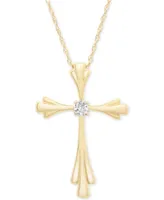 Diamond Accent Cross 18" Pendant Necklace