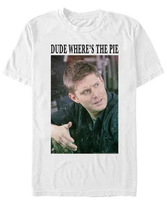Men's Supernatural Pie Dean Meme Short Sleeve T-shirt