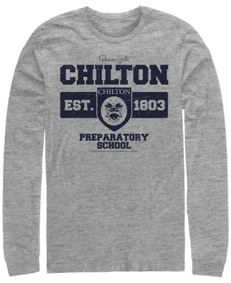 Men's Gilmore Girls Tv Property of Chilton Prepatory School Long Sleeve Crew T-shirt