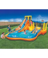 Banzai Inflatable Slide 'N Bounce Splash Park Water Park