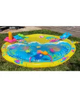 Banzai Jr. Wiggle'N Waves Sprinkling Mat - 44" Wobbly Activity Water Sprinkling Play Mat, 12 Months and Up