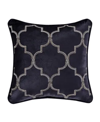 J Queen New York Middlebury Square Embellished Decorative Pillow, 18" x 18"