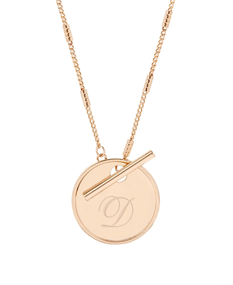 Grace Initial Toggle Necklace