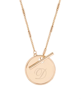 Grace Initial Toggle Necklace
