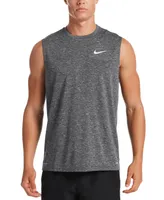 Nike Men's Big & Tall Dri-fit Upf 40+ Heathered Sleeveless Rash Guard