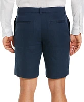 Cubavera Men's Flat Front 9" Linen Blend Shorts
