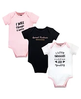 Hudson Baby Girls Cotton Bodysuits