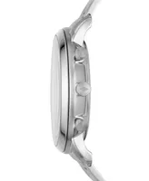 Fossil Men's Neutra Silver-Tone Bracelet Watch 44mm