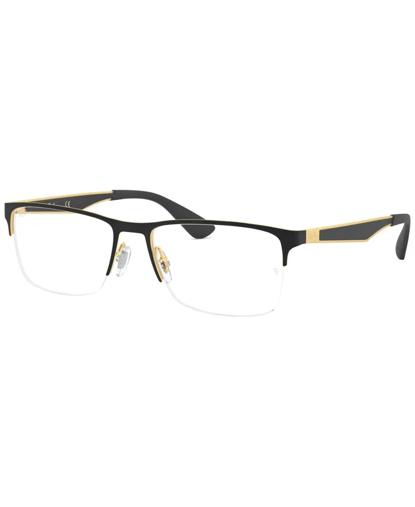 Ray-Ban RX6335 Unisex Rectangle Eyeglasses