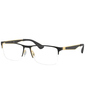 Ray-Ban RX6335 Unisex Rectangle Eyeglasses