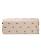 Jasmine Modern Contemporary Glam and Luxe Velvet Fabric Upholstered Button Tufted Bench Ottoman