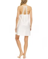 Flora by Nikrooz Kit Matte Heart Lace Chemise Lingerie Nightgown