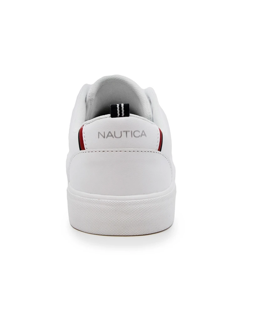 Nautica Little and Big Boys Lace Up Court Sneakers