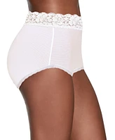 Vanity Fair Flattering Lace Stretch Brief Underwear 13281, also available in extended sizes