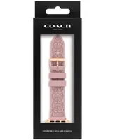 Coach Pink Rubber Apple Watch Strap 38/40/41mm