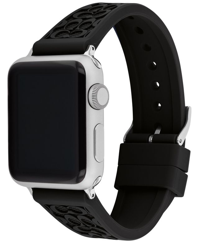 Coach Black Rubber 38/40/41mm Apple Watch Band