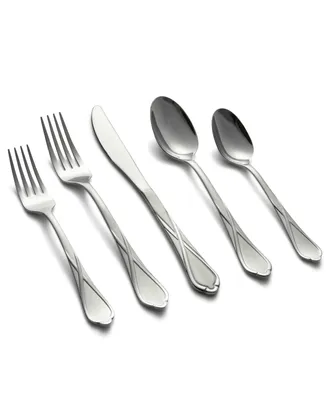 Cambridge Silversmiths Heather Sand 20-Piece Flatware Set, Service for 4