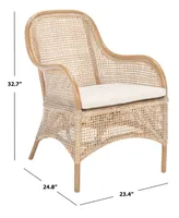 Charlie Rattan Accent Chair with Cushion