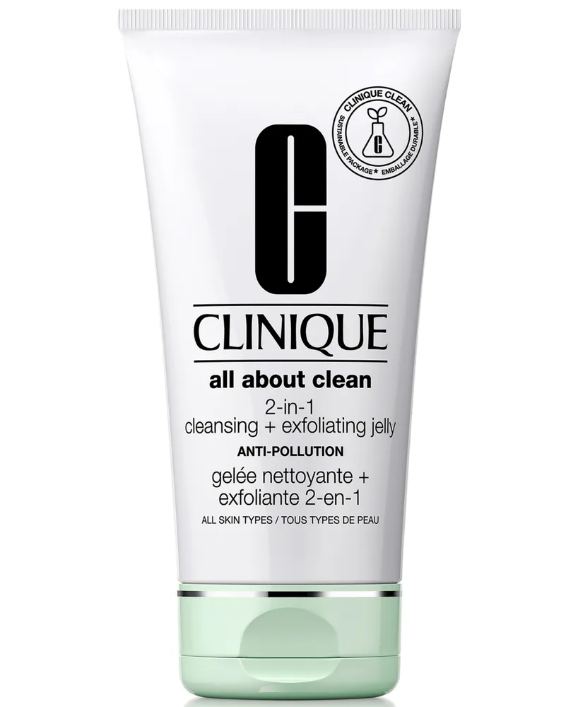 Clinique All About Clean 2-in-1 Face Cleansing + Exfoliating Jelly, 5 oz.