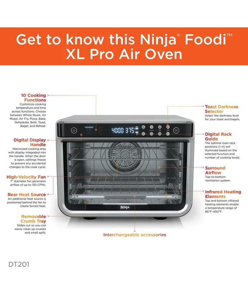 Ninja DT201 Foodi 10-in-1 Xl Pro Air Fry Oven