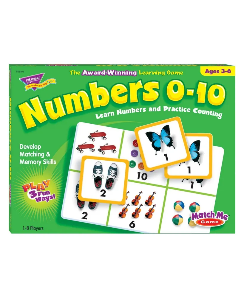 Numbers 0-10 Match Me Games