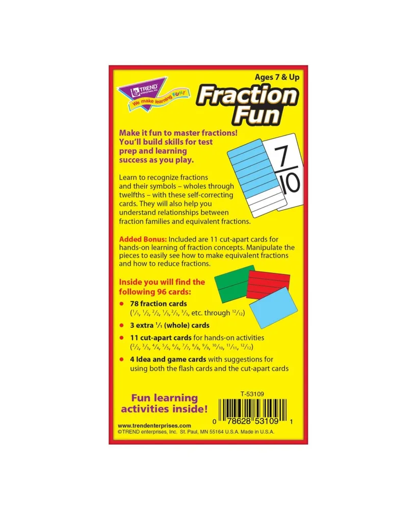 Fraction Fun Skill Drill Flash Cards