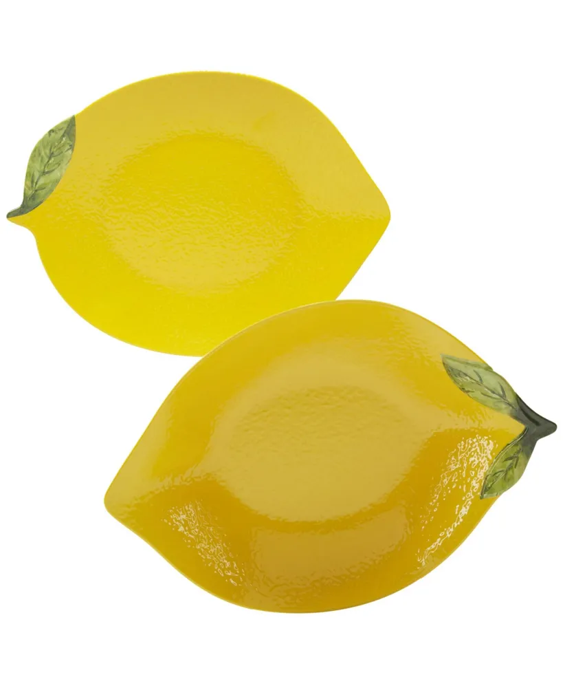 Certified 3-d Lemon Melamine Serving Set