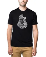 Men's Premium Blend Word Art Rock Guitar Body T-shirt