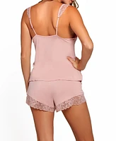 Women's Josie Modal Cami Short Trimmed Lace, 2pc Set