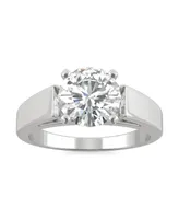 Moissanite Solitaire Ring 1-9/10 ct. t.w. Diamond Equivalent 14k White Gold