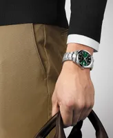 Tissot Men's Swiss Automatic Gentleman Powermatic 80 Silicium Stainless Steel Bracelet Watch 40mm