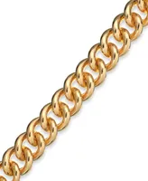 Signature Gold Curb Link Bracelet in 14k Gold over Resin