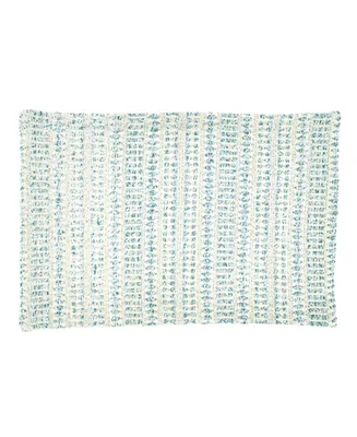 Saro Lifestyle Table Placemats with Woven Line Design Set of 4, 20" x 14"