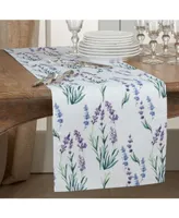 Saro Lifestyle Lavender Table Runner, 108" x 16"